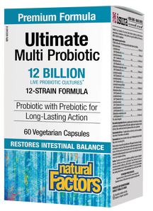 Ultimate Multi Probiotic 12 Billion Live Probiotic Cultures 60's