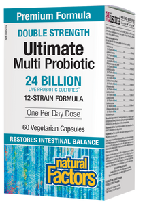 Ultimate Multi Probiotic double strength, 24 Billion Live Probiotic Cultures 60's