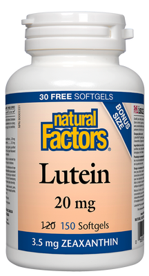 Luteína 20 mg + 3,5 mg Zeaxantina 120 + 30 fatores naturais