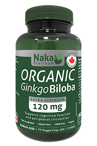 Ginkgo Biloba Organic 60 + 15